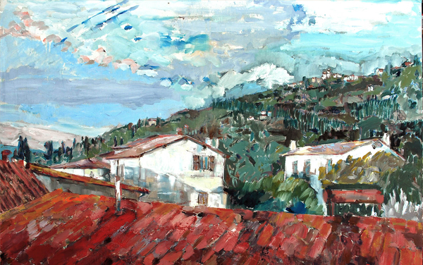 30x48IN. ONE SWALLOW'S FLIGHT