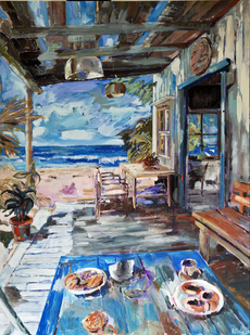 48X36IN.   BREAKFAST WITH WAVES MUSIC