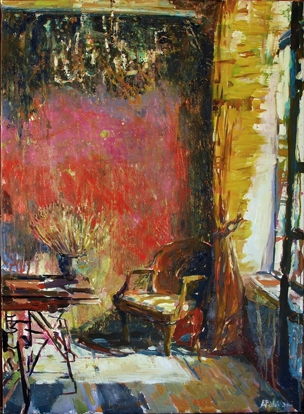 I LIKE THE WAY oil on canvas 30x24 in