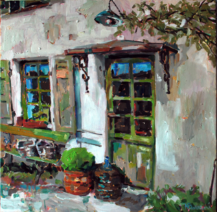 oil 24x24 THE SUMMER DAY