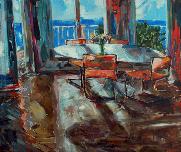 ONE DAY IN COLOR oil on canvas 30x36 in.